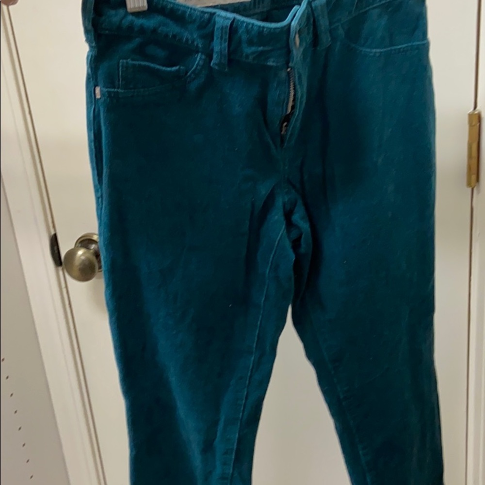 Turquoise Skinny cords- Anthropologie